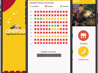 designed movie ticket app