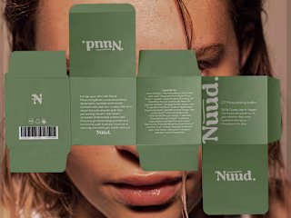 Nuud logo and packaging