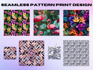 Seamless Pattern Print Design - Repeating Motif for Textiles