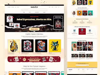 Art Tatto Website Concept