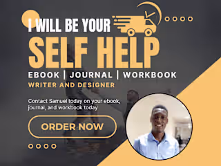 Self help ebook, journal and workbook writing and design