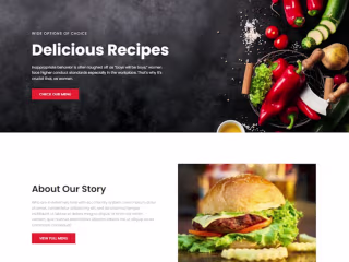 I have created a delicious recipes website  for my client 