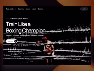 Tudor Boxing Website Redesign