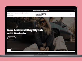Fashion-forward Shopify Store for Modaela – Stylish and Function