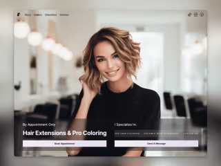 "Hair Stylist" - Framer Landing Page
