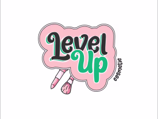 Level Up Cosmetic Logo Design