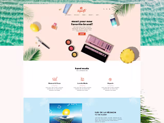 UI Design for Natural Cosmetic Brand