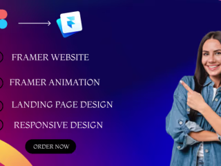 I will build or rebuild your framer website, framer animation