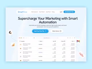 SmartFlow - Marketing Automation Landing page