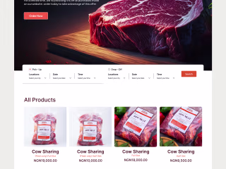 Mobile Design For Meat Seller Brand