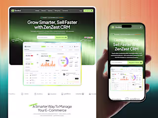 ZenZest – SaaS Product Landing Page Design