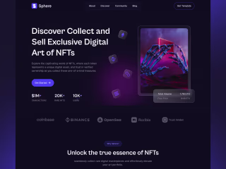 Sphere — Framer NFT Template