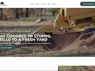 Stump Busters - Full Website Design