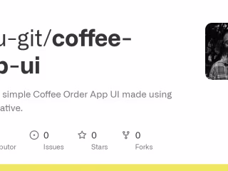 Coffee Order App UI