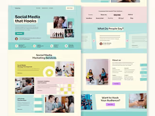 Instamigo : Landing Page Design for a Social Media Manager