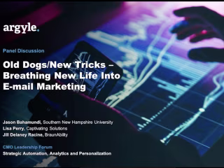 Breathing New Life into E-Mail Marketing Panel Discussion