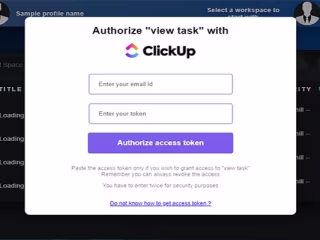TaskUp for ClickUp  - Chrome Extension