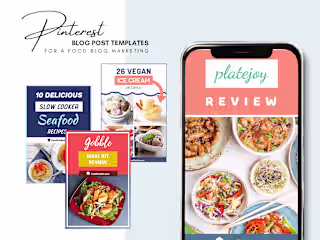 Pinterest Food Blog Post Images