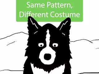 Same Pattern, Different Costume