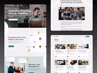 Collabra: A Team Collaboration App Concept Website Design