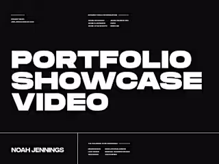 2024-2025 Portfolio Showcase Video