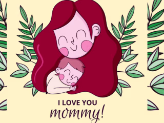 A child's love for the mother.
