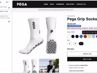 Shopify Product Stock Levels
