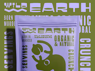 Wild Earth Harvest Organic Chickpea Crackers Packaging Design