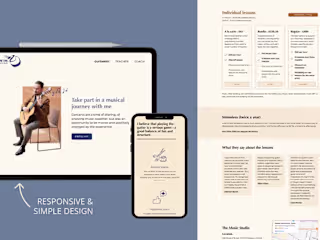 Website Branding + Creation | Classical Guitarist