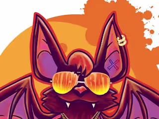 Colorful digital illustration for T-shirt design