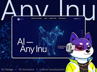 Any Inu NFT - 3D Website Redesign