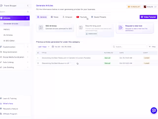 AI Saas Dashboard Design