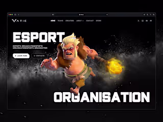 Vatic Esports Team Framer Site
