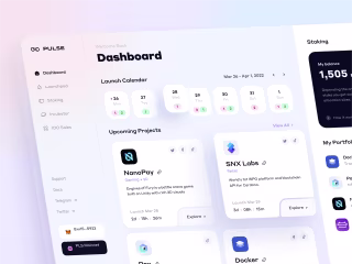 MVP for the Web 3 launchpad Pulse