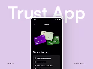 Trust App | Fintech | UI/UX | Mobile App | 9:41 :: Behance
