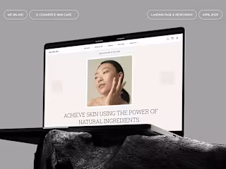 ME-NN-ING - Skincare E-commerce Website