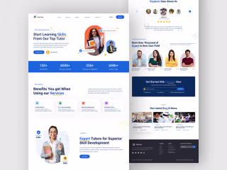 E-Learning Landing Page | Website Design | Web on Behance