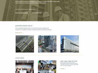 Kimly construction landing page