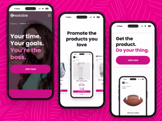 Bold & Vibrant Website Redesign for E-commerce Creator Platform
