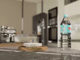 Kitchen render of a single-family home
