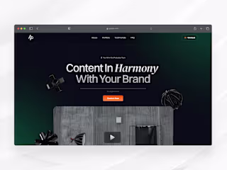 Antonio Productions - Design & Framer Development