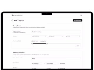 Streamlining Studio Bookings with a digital platform (Bubble.io)