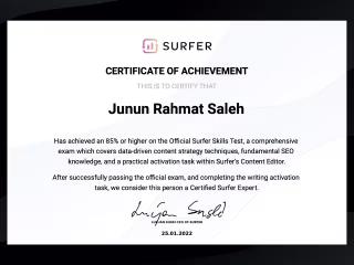 Certified Surfer SEO and Semrush SEO