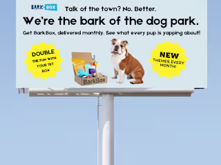 Spec Work - BarkBox Billboard Brief from Word Tonic