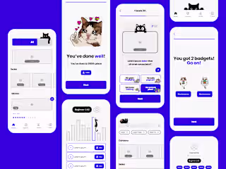 Wireframe | English Learning | Mobile App