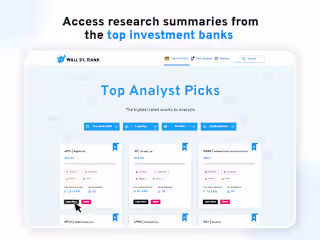 Product Demo for Wall St. Rank