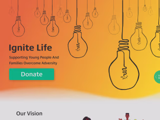 Ignite Life: Webflow website