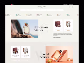 Parfume Web Category page UI