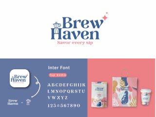 BREW HAVEN / LOGO COFFEE & BRANDING PACKAGE
