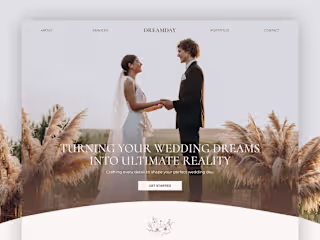 Wedding Planner Website Framer